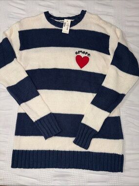 Aeropostale amore crewneck sweater women’s extra small New with tag